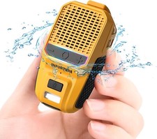 Wearable Waterproof Bluetooth Speaker with Rgb/Flashlight-Clip-On Wireless Porta