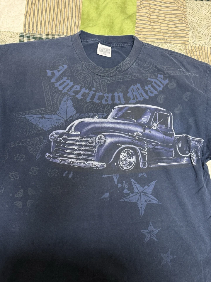 Camiseta De Colección American Pride Clásica Low Rider Talla XXL Azul Homies Y2K Azul Foto 2 de 4