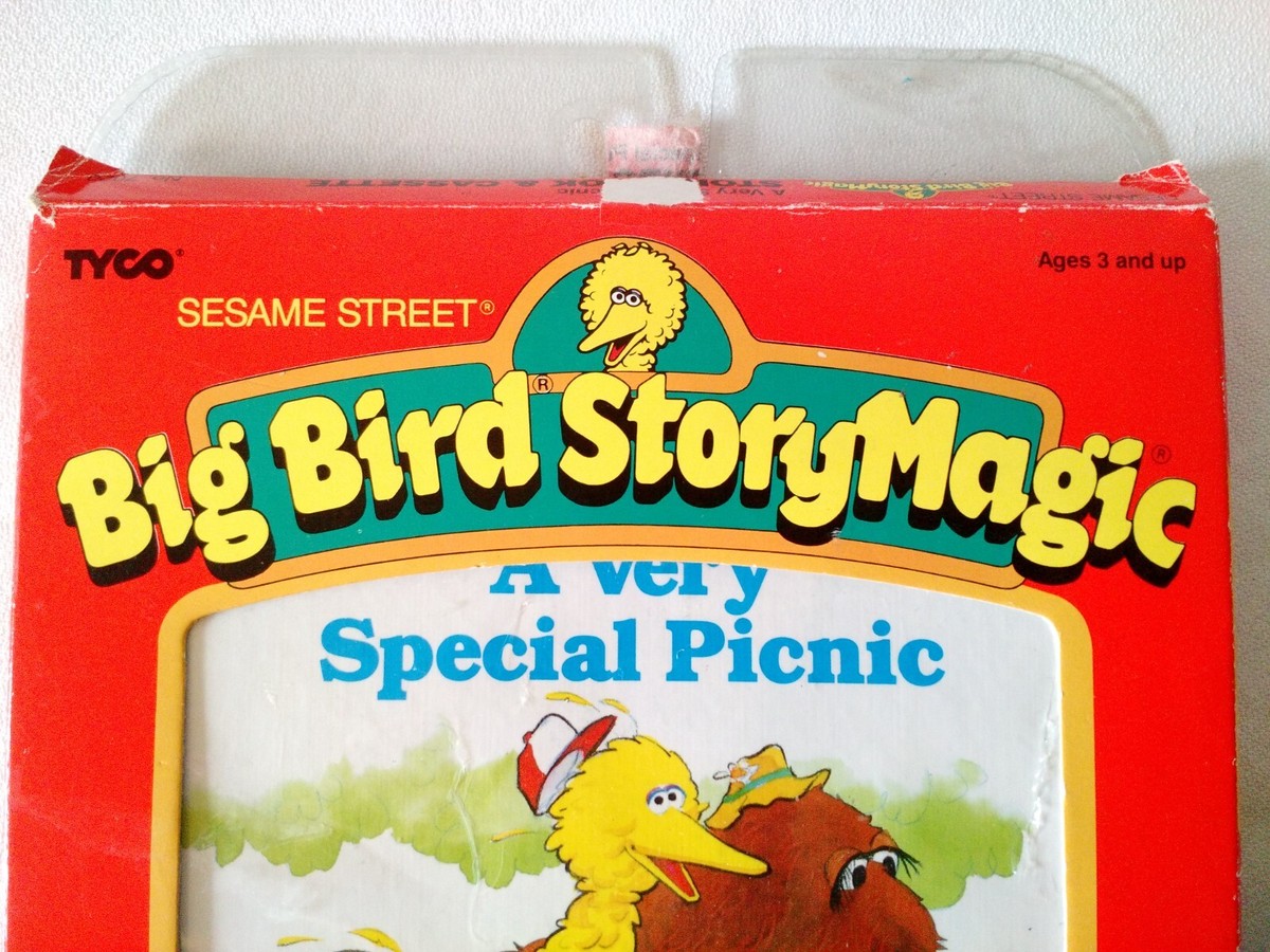 Vintage Big Bird StoryMagic Sesame Street Tape & book A Very