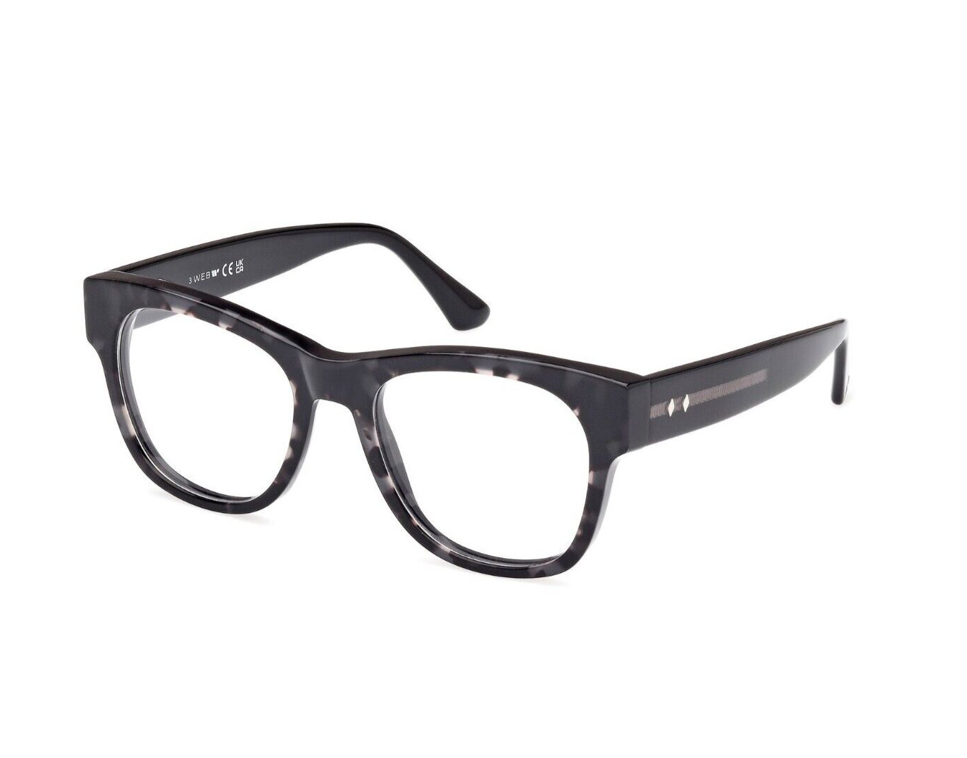 Очки Web Eyewear WE5423 056 Черная круглая пластиковая оправа для очков Havana 52-19-150 22990₽