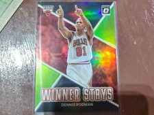 2022-23 Optic Basketball No.9 Dennis Rodman Winner Stays! Lime Green #019/149 