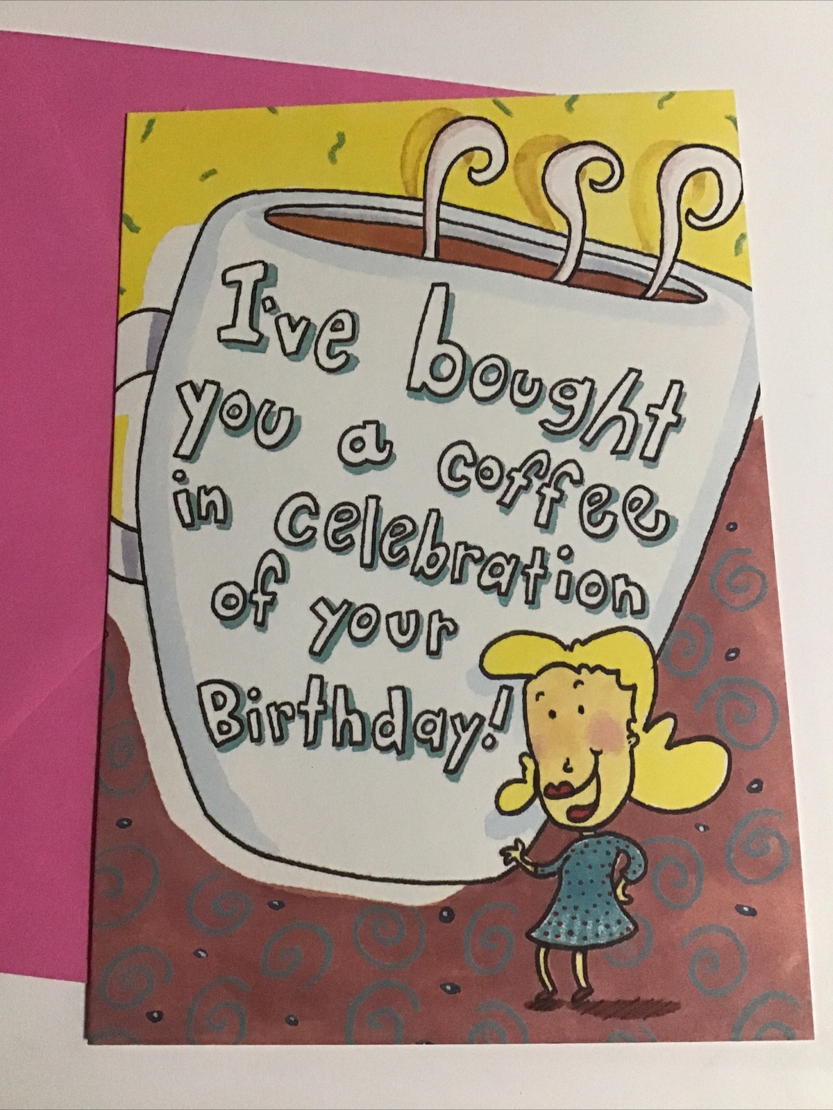Happy Birthday Friend Co-Worker Coffee Beer Funny Celebration Greeting Card  | eBay