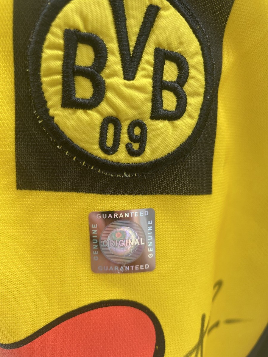 Bvb Jersey 2000/2001 Team Signed Borussia Dortmund Coa Goool