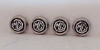 New Set of 4 Wheel Center Hubcaps Hubcap Hub Cap 1970-1980 MGB w Rostyle Wheels