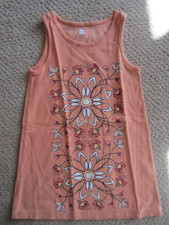 TEA COLLECTION DRESS GIRL 4 SLEEVELESS FLOWERS