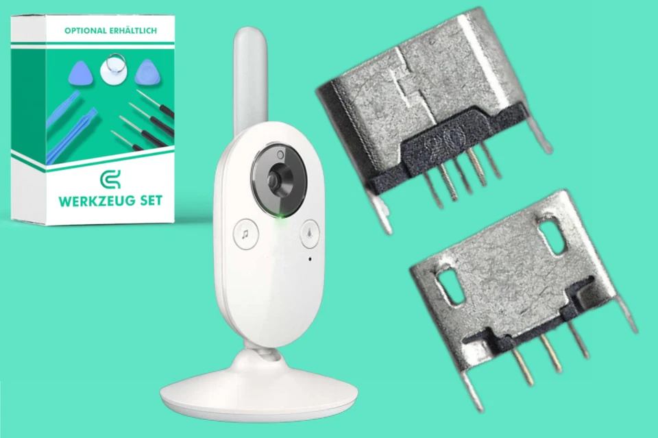 FÜR PHILIPS AVENT Philips Avent Babyphone SCD 630 625 620 Kamera Micro USB Buchse Ladebuchse