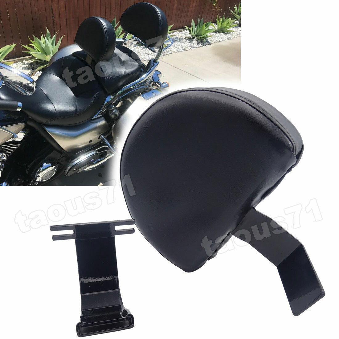 Quick Release For Kawasaki 1700 Nomad/Voyager Driver Backrest- No