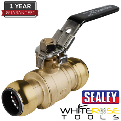 Sealey Kugelhahn 28 mm Sharkbite  manipulationssicher abschließbarer Griff