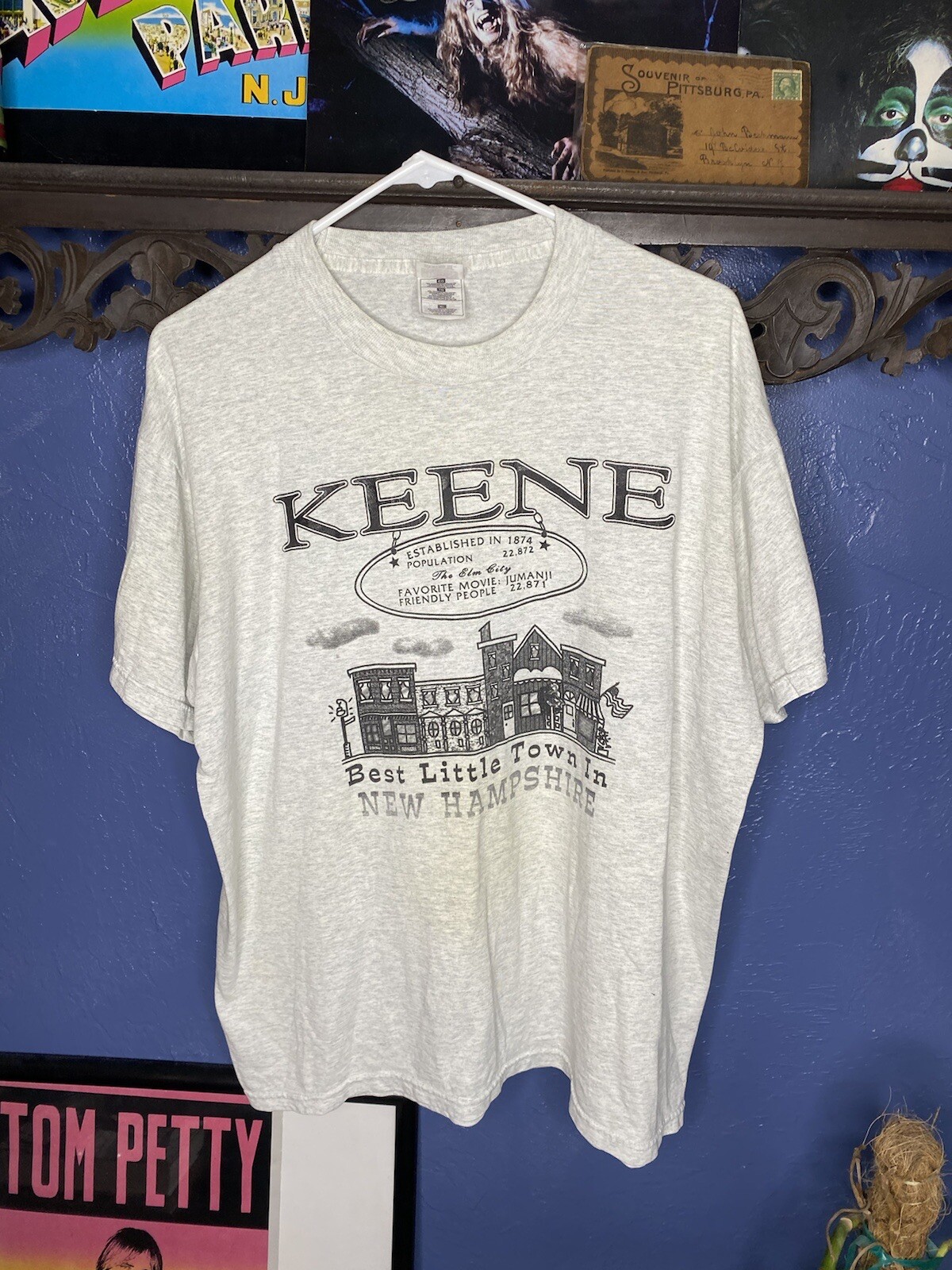 T shirt vintage Keene New Hampshire anni 90 Fruit Of The Loom vintage anni 90