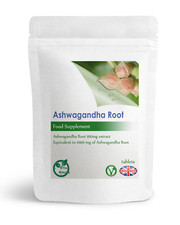 Ashwagandha 1000mg (30/60/90/120/180 Tablets) Stress, Fatigue & Mood UK (Vegan)