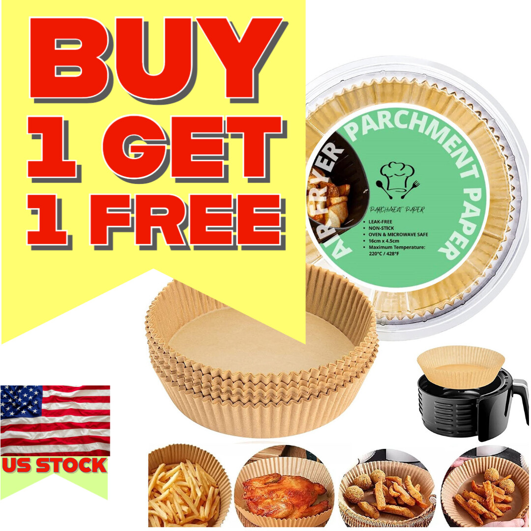 50-200 PCS Air Fryer Disposable Paper Liner Non-Stick Parchment Paper  Oil-proof