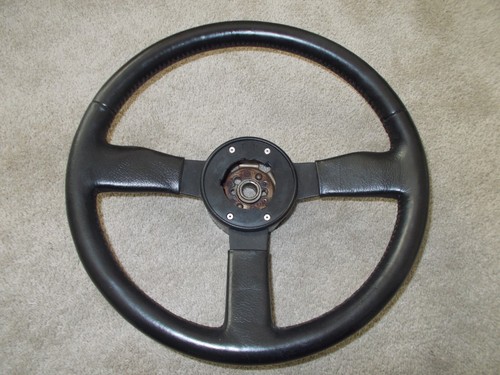 Pontiac Trans Am, Firebird 1982-89 Leather Steering Wheel OEM - Black - Picture 2 of 8
