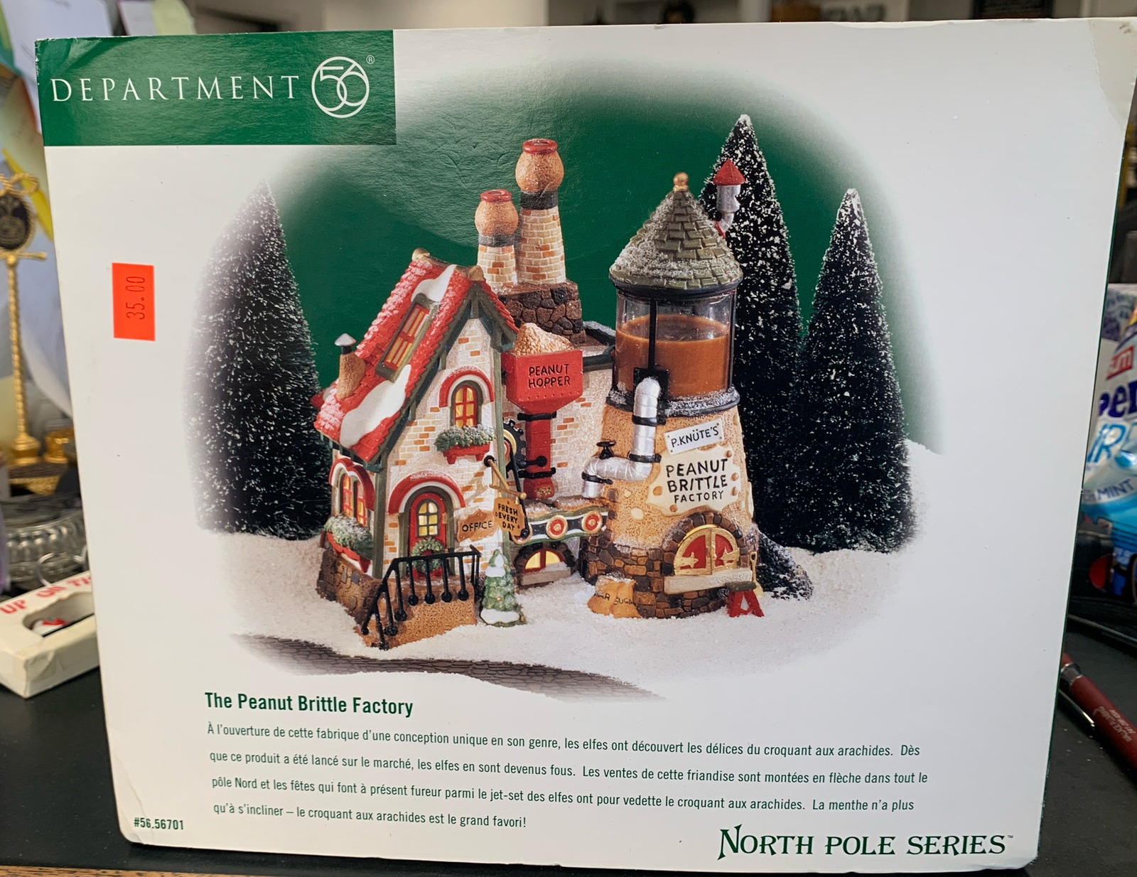 Dept 56 THE PEANUT BRITTLE FACTORY North Pole Series 56701 Christmas Village eBay