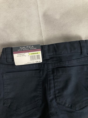 Náutica Girls School Uniform Stretch Twill Skinny Leg Pant - Picture 3 of 8