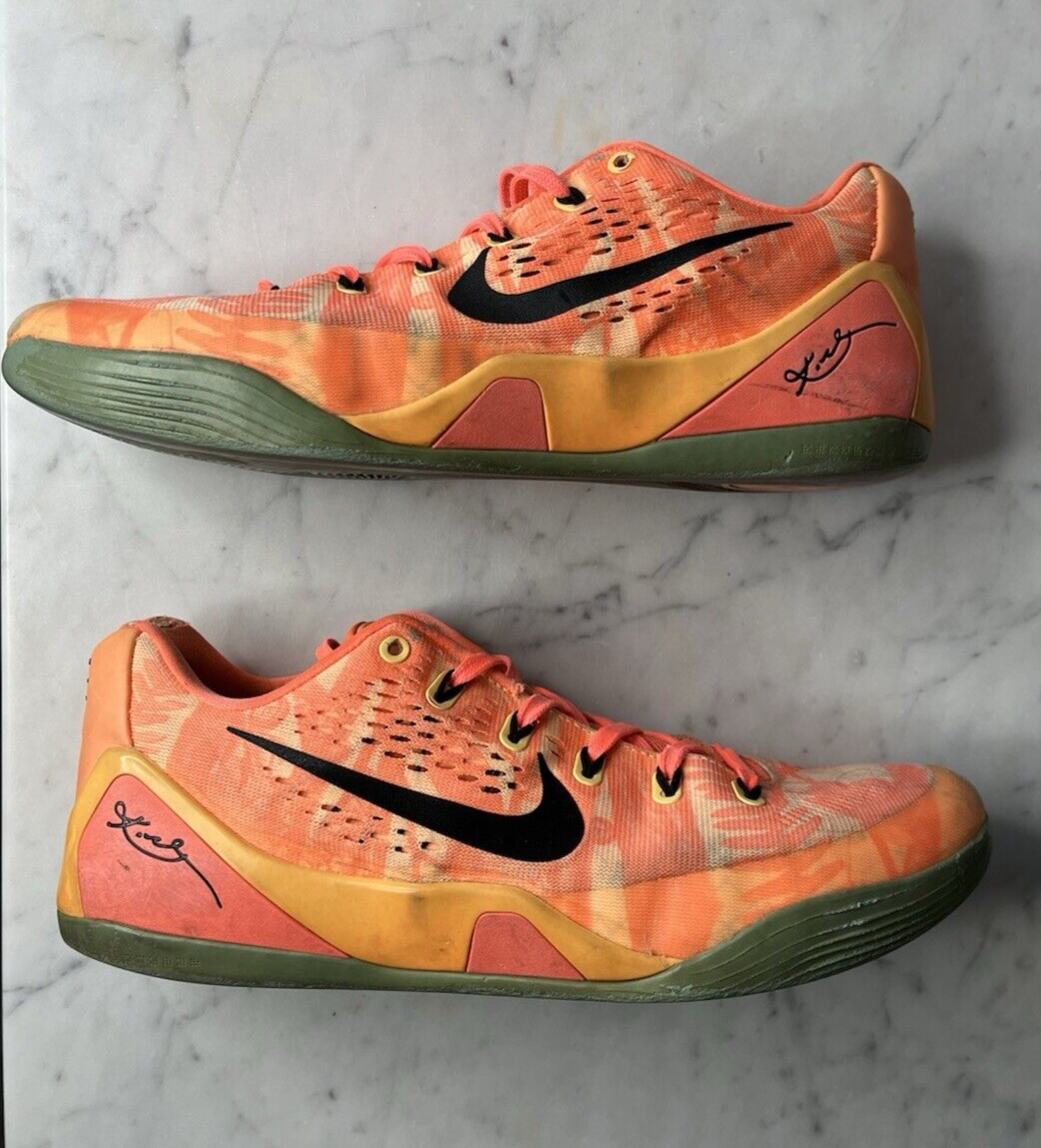 Nike Kobe 9 Low EM Peach Mango - Size 11 Used No Box 2014 646701