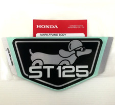 ORIGINAL Honda DAX ST125 Folien-Aufkleber-CHROM/BLACK-Sticker-Schriftzug-Emblem