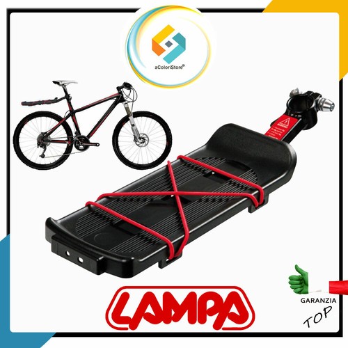 Portapacchi bici mtb mountaine bike bicicletta posteriore con attacco per  sella | eBay