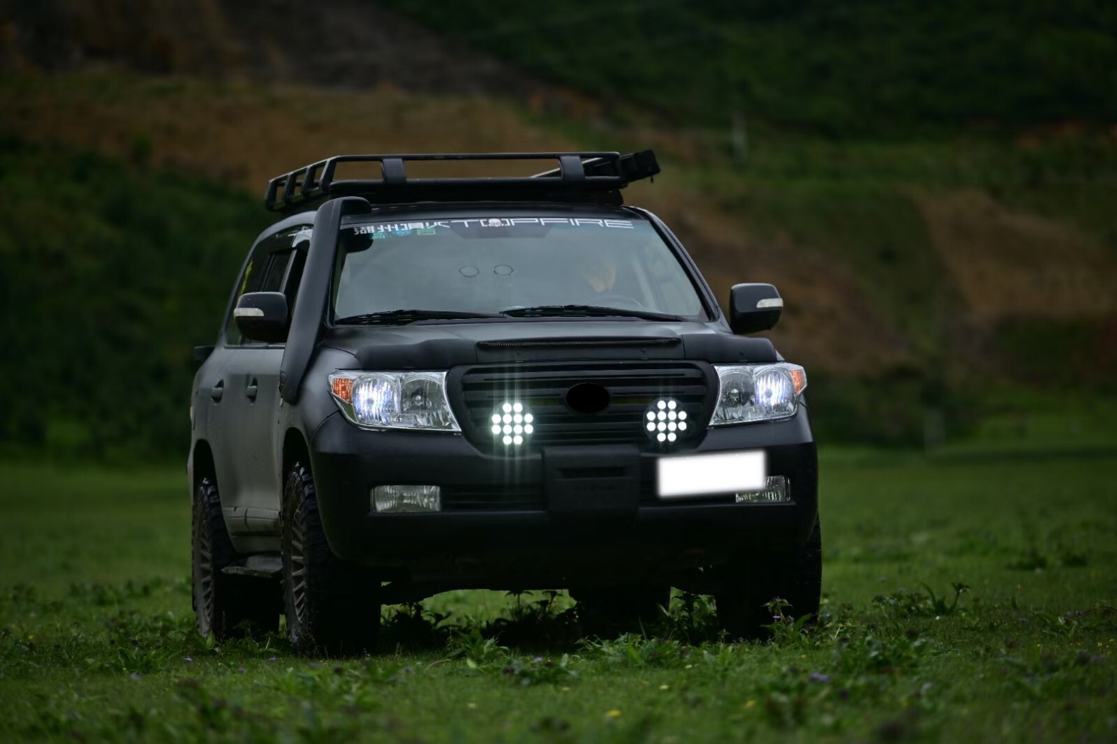 7" Round Led Light White Amber Drl Spot Fog Lamp Bar X4 Todoterreno 4x4 Car 4wd