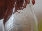 Vintage 10 - MNN Half Pint Clear Glass Milk Bottle 5.50" Tall — photo 7