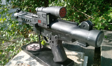 1 STAR WARS E-11 BLASTER STORMTROOPER GUN plus Free stand Sound and Light 
