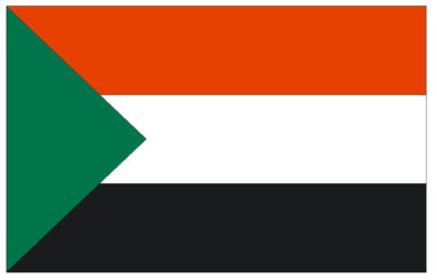 Sudan International Flag Sticker Decal F482