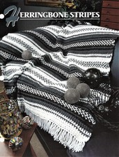 Herringbone Stripes Annie's Attic Crochet Afghan Pattern Page