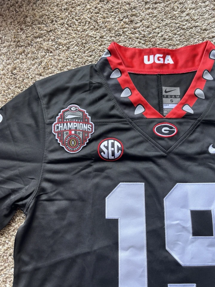 Brock Bowers Georgia Bulldogs National Championship Jersey! Ship Fast! - Image 3 of 4
