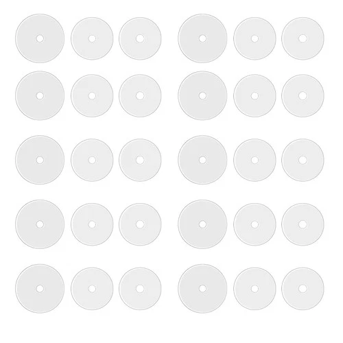 Clear Piercing Discs for Silicone Healing Earrings, Keloids & Belly  - product listing photo