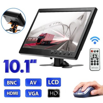 10.1 Zoll HD Display Bildschirm PC Auto Monitor CCTV AV/BNC/VGA/HDMI Speaker