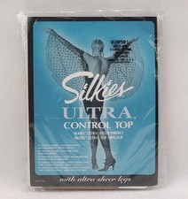 Silkies Control Top Pantyhose Queen XL Nude Ultra Sheer NOS Sealed