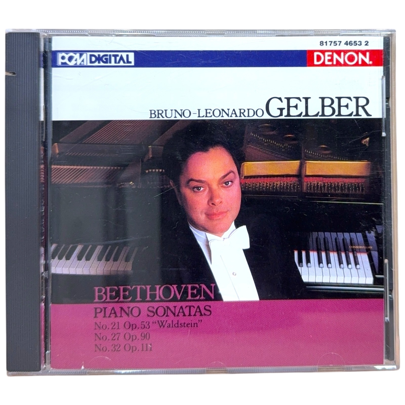Beethoven Piano Sonatas 21 27 and 32 Bruno-Leonardo Gelber Denon CD
