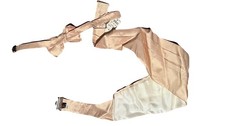 NWT 250. SILK SET Cummerbund BowTie CHAMPAGNE Gold Men's BERGDORF  GOODMAN L