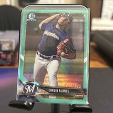 2018 Bowman - Chrome Prospects Corbin Burnes #BCP132 Aqua Refractor /125 (RC)