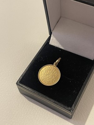 Vaterunser-Anhänger 9 kt Gelbgold