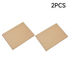 2 PCS Vermiculite Fire Board Heat Resistant Fireproof Brick Board 240*303*25mm