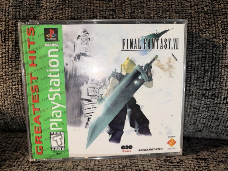 Final Fantasy VII 7 (Sony PlayStation 1, PS1) Greatest Hits - Tested 