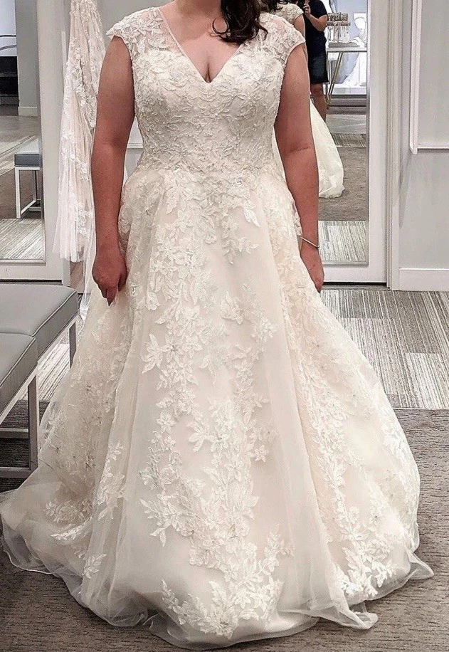 Oleg Cassini Regular Size Cap Sleeve Wedding Dresses for sale | eBay