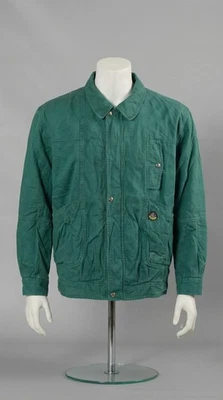 Veste Homme Vintage Sanga - Toile de Coton Verte - Doublure Écossaise - - Photo 1/4