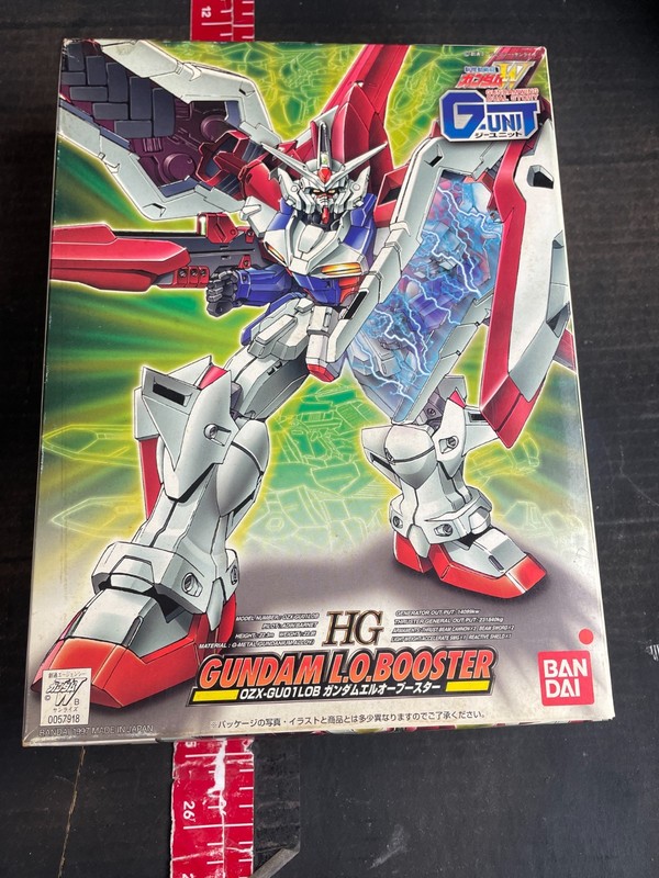 Bandai 1/144 HG Gundam L.O. Booster Model Kit - G-Unit Gundam Wing (1997 Vintage