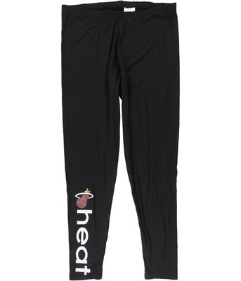 G-III Sports Womens Miami Heat Tapered Leggings Casual Pants, black, L
