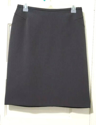 FLASH SALE!! Womens Norton McNaughton Short Skirt Petite 8P Medium Dark Gray Zip