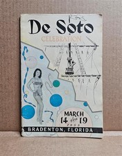 De Soto Centennial Celebration 1855 - 1955 Bradenton Florida Staple-bound Pb