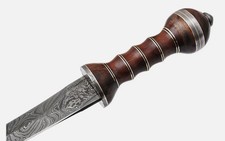 Hand Forged Damascus Steel Gladiator Sword,Combat sword, Damascus Steel Roman