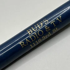 VTG Ballpoint Pen BUD'S RADIO & TV Fairbury NE Nebraska