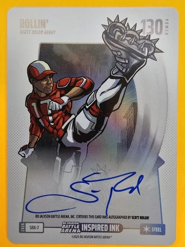 Rollin' Scott Rolen 2026 Bo Jackson Battle Arena INSPIRED INK AUTO SRA-7 STEEL