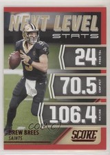 2021 Score Next Level Stats Red Drew Brees #NL7 0mb0
