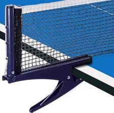 Collapsible Table Tennis Net Portable Ping Pong Net with Adjustable Clip
