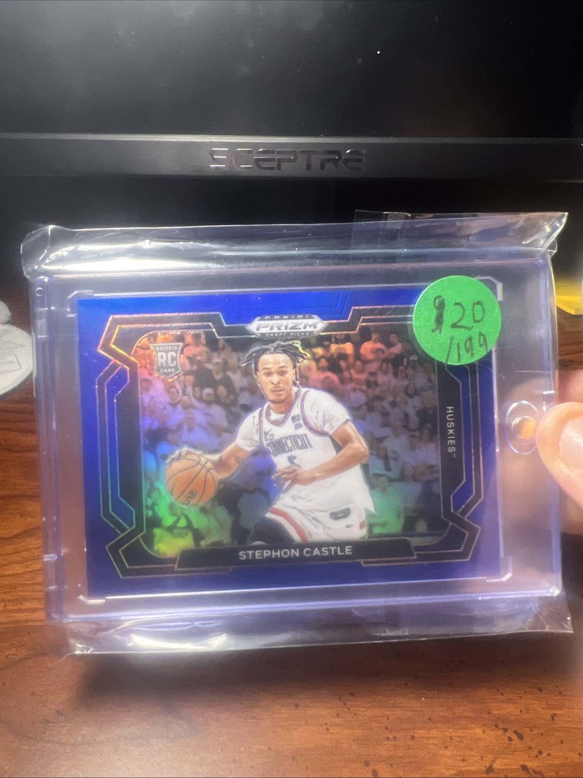 2024 Panini Prizm Draft Picks Stephon Castle #17 Blue Prizm Variations /199 (RC)