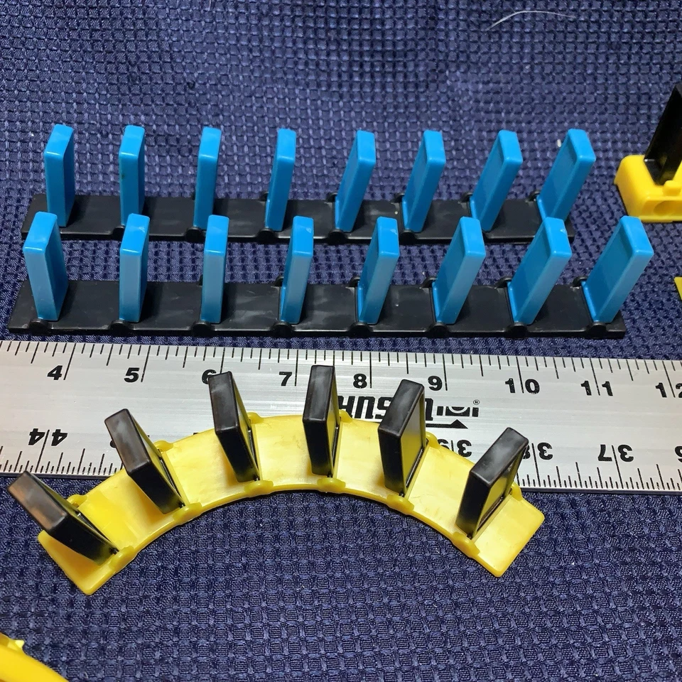 De colección 1989 Domino Rally - Juego intermedio - Por Pressman Toy Corp. ¡con manual! Foto 4 de 4