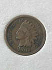 1903 Indian Head Cent Penny Fine/VF Bronze US Coin Better Date Old US Coin